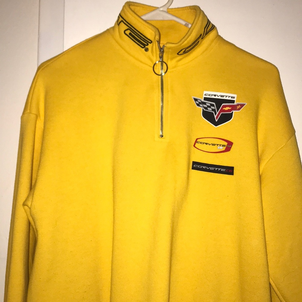 Forever 21 x Corvette zip up pullover hoodie